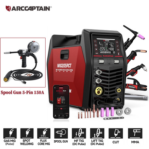 Arccaptain mig205 pct pulse - arccaptain,